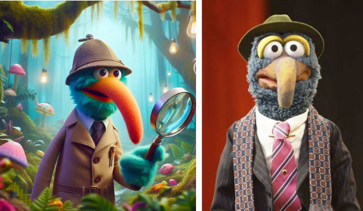 muppet with long hooked beak